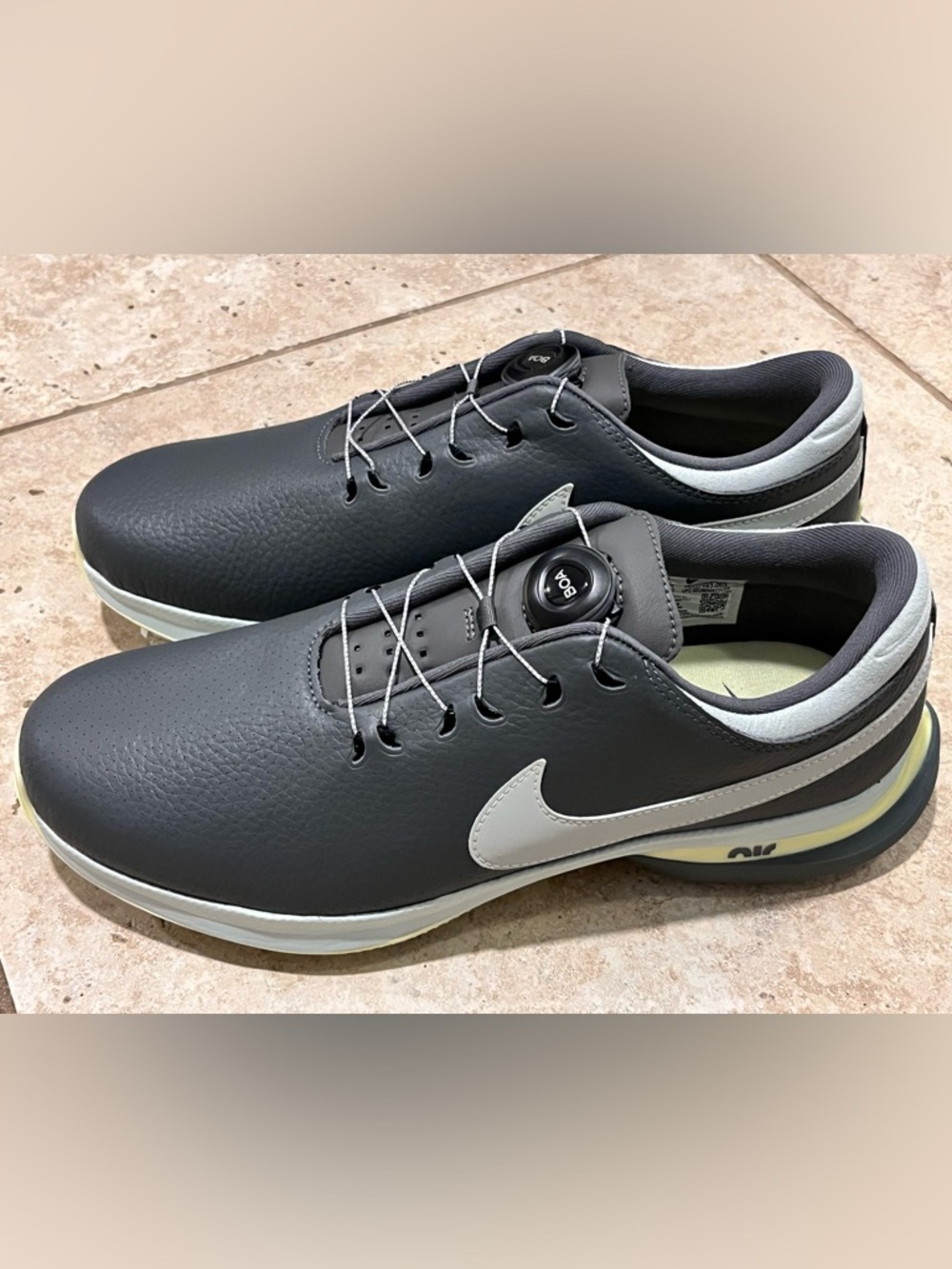 NIKE DV6797-001 Air Zoom Victory Tour 3 BOA Leather Golf Shoes Gray 12 NEW RORY!